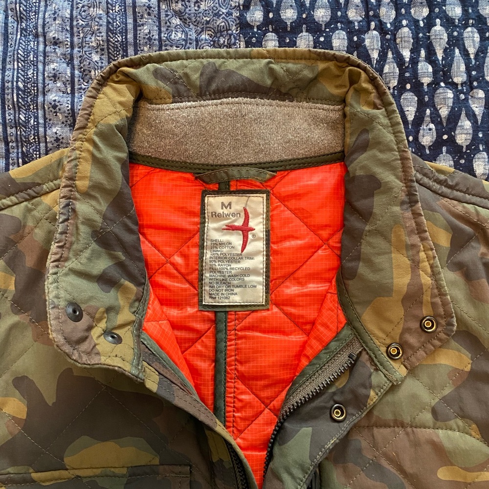 Relwen Quilted Tanker Jacket - Camo